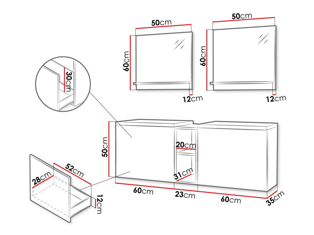 Bathroom set Comfivo E101