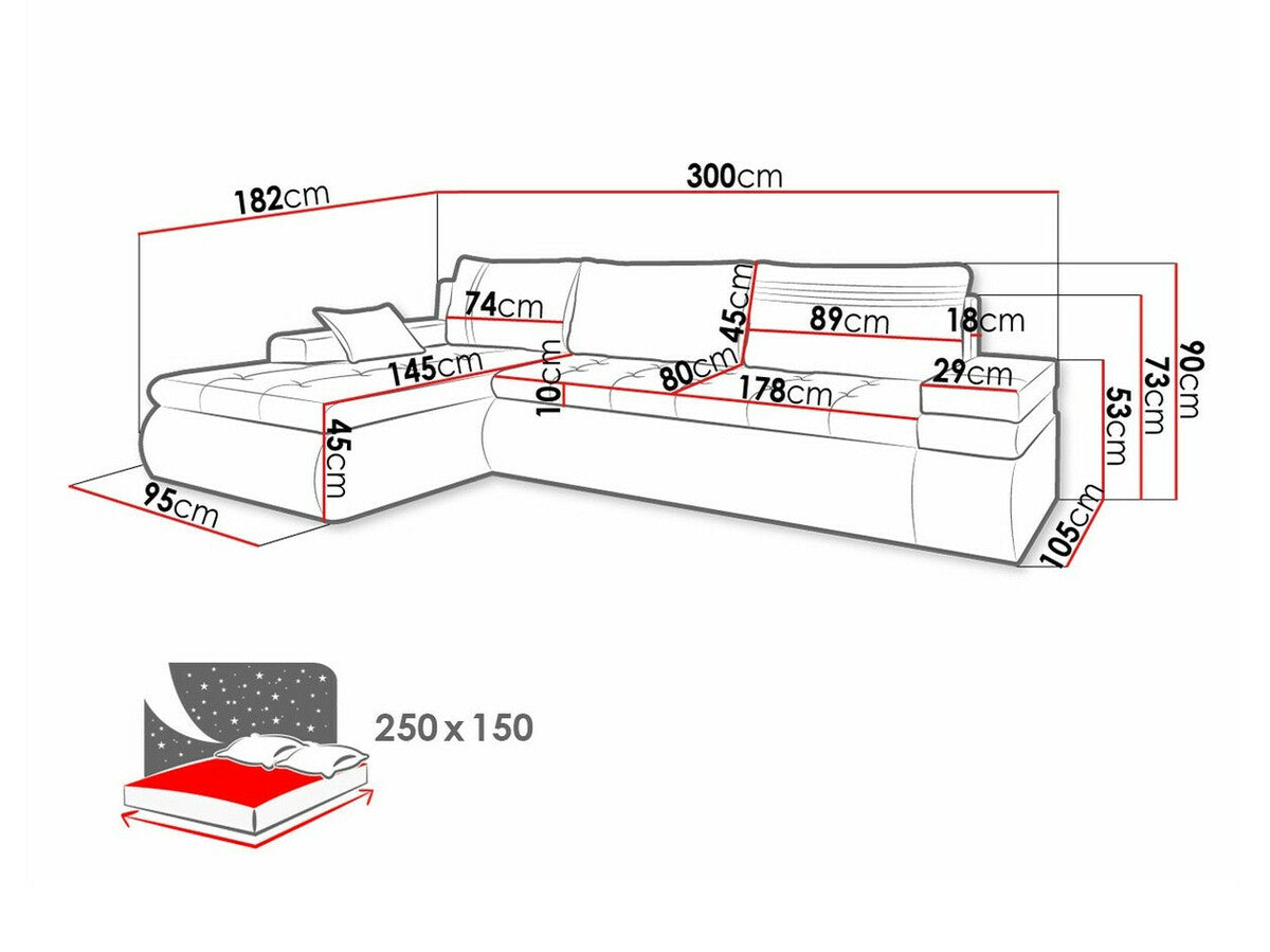 Hjørnesofa Temple 100