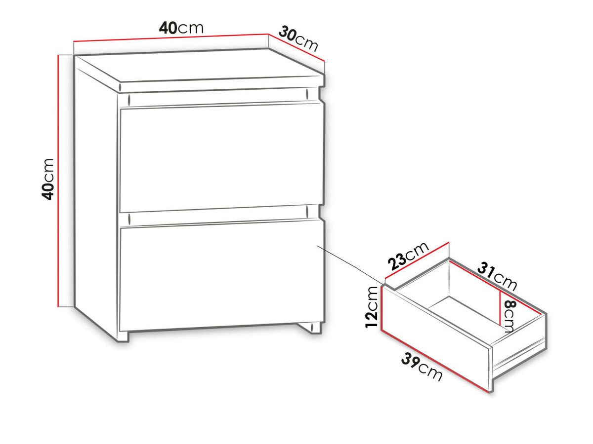 Sengebord Comfivo 158