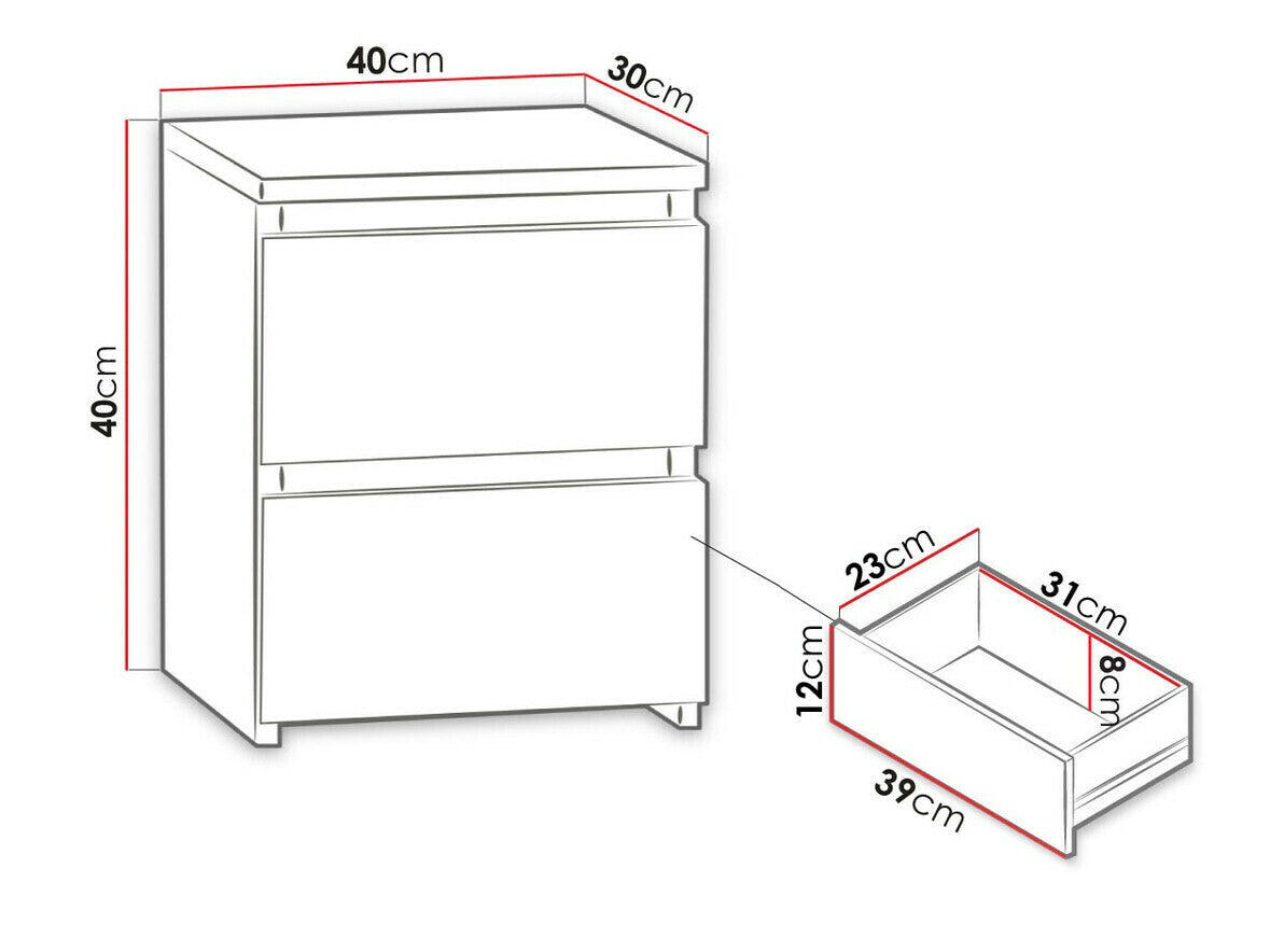 Sengebord Comfivo 158
