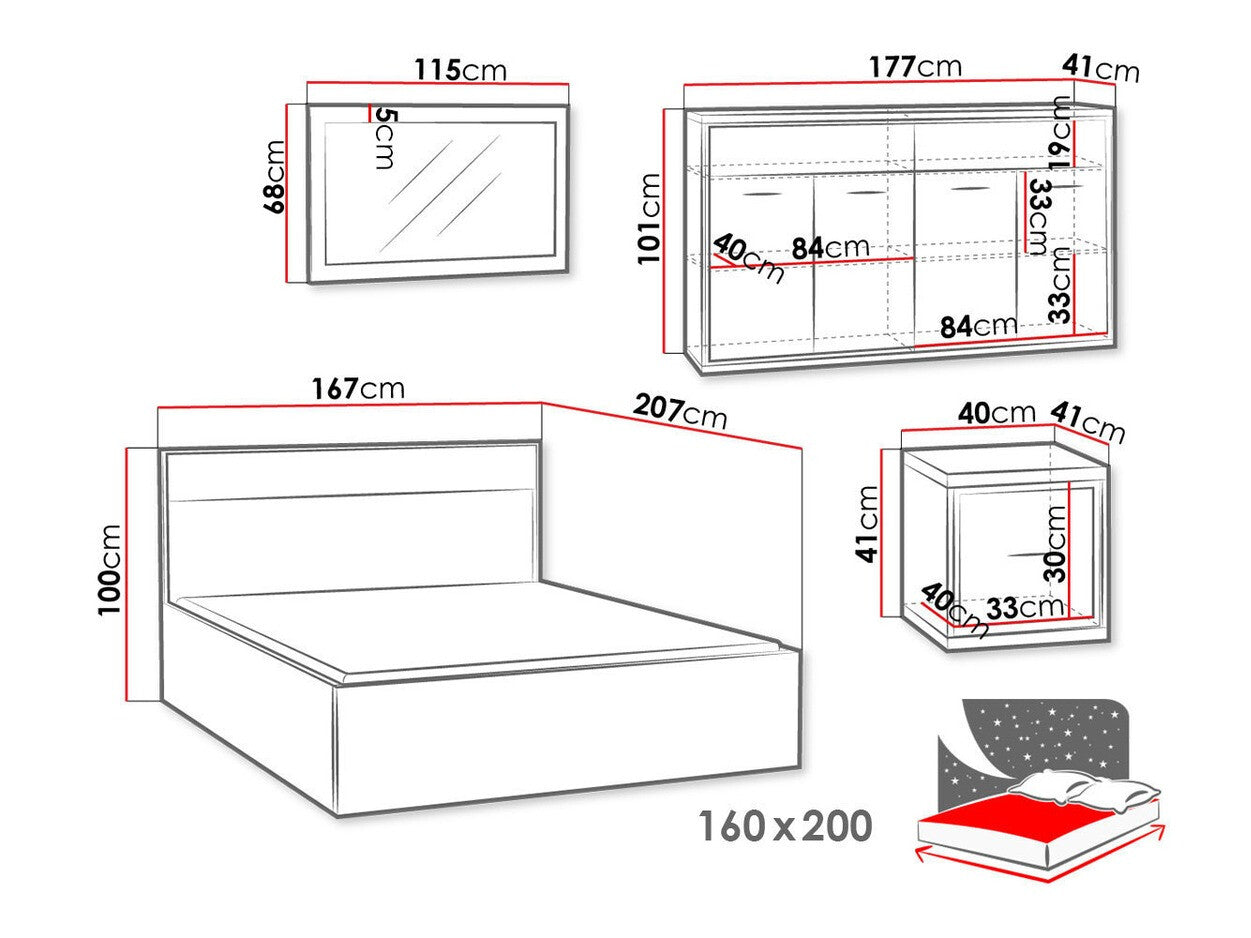 Bedroom set Stanton F127