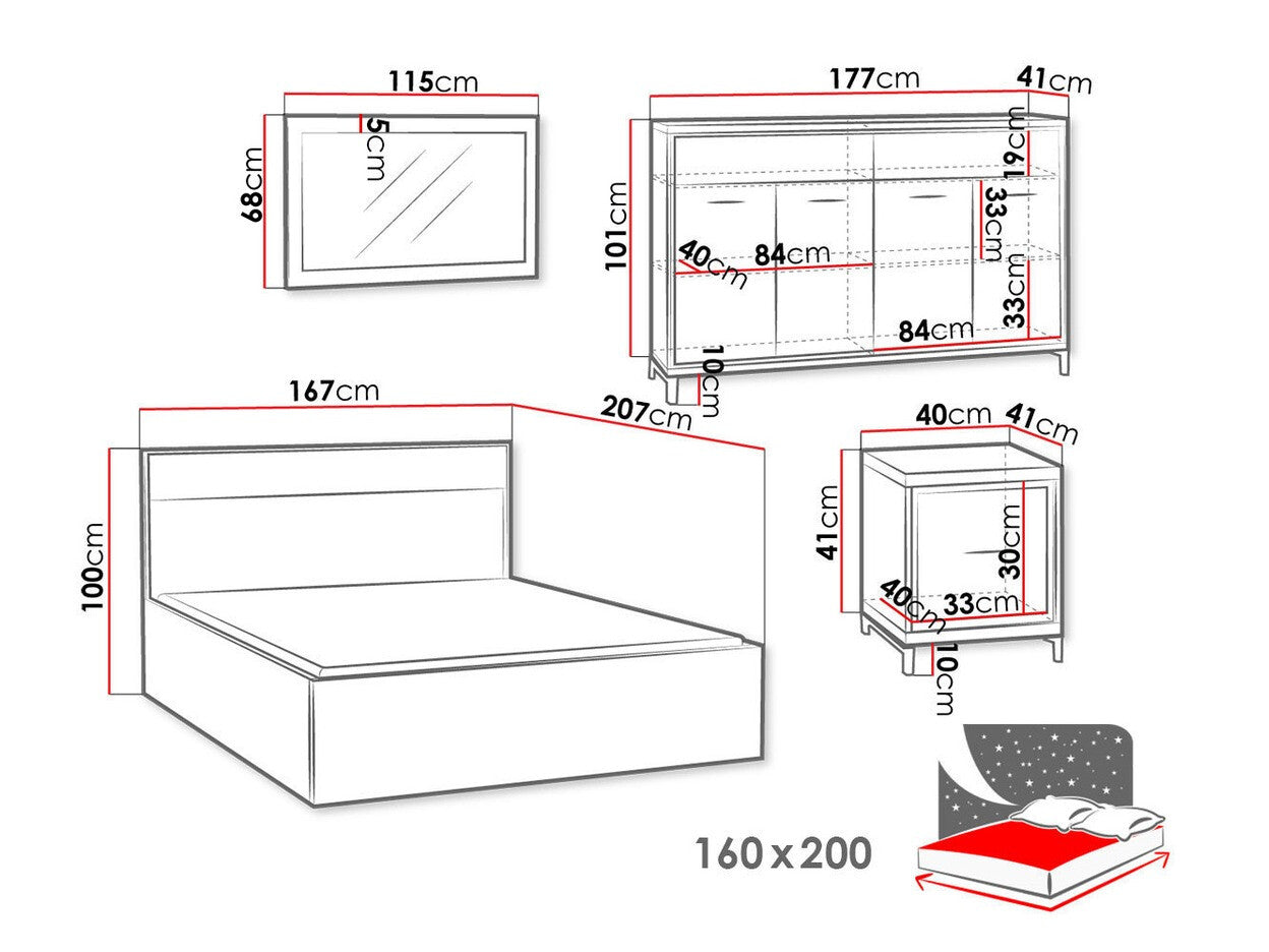 Bedroom set Stanton F127