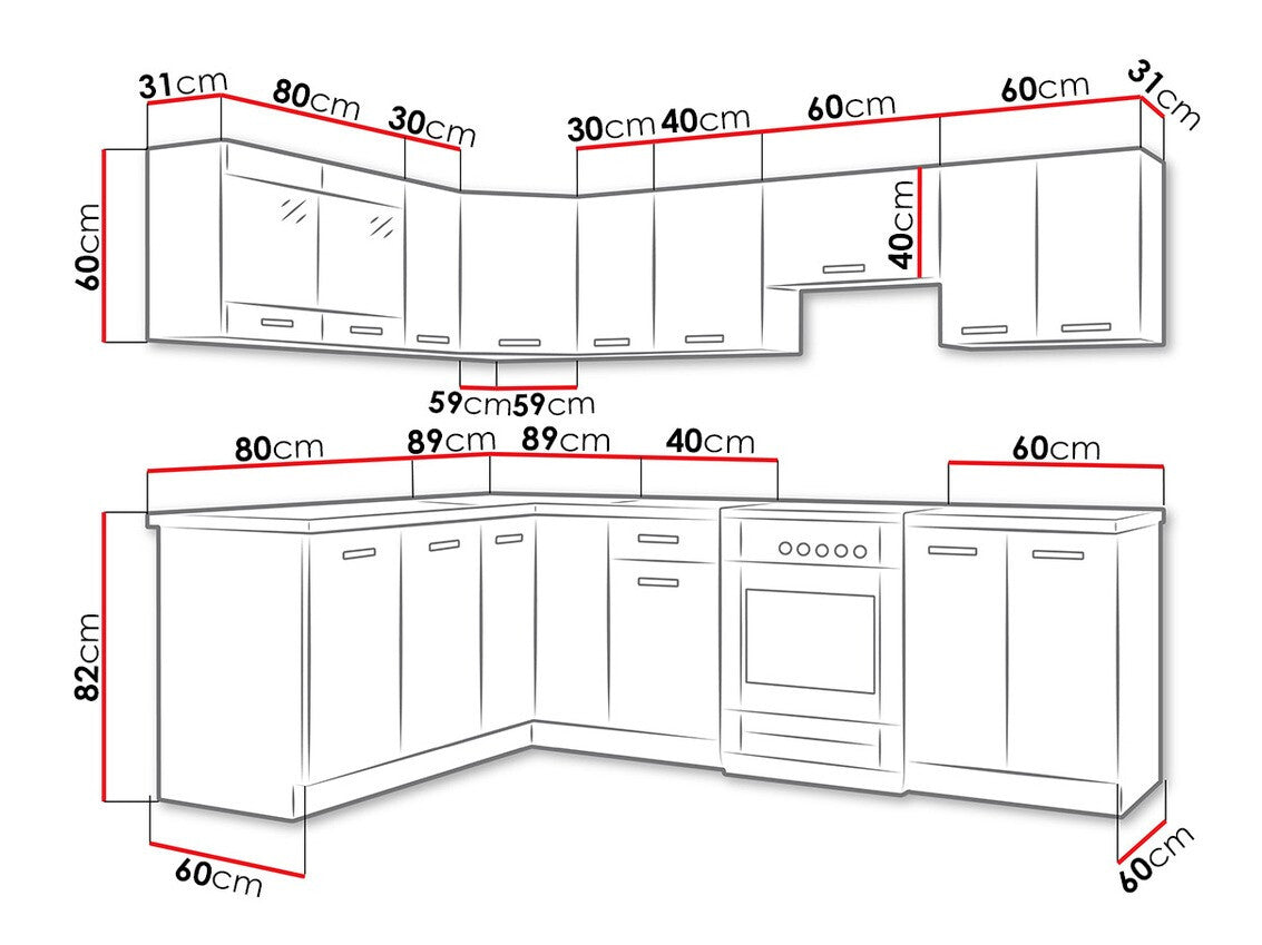 Køkkensæt Tucson 160