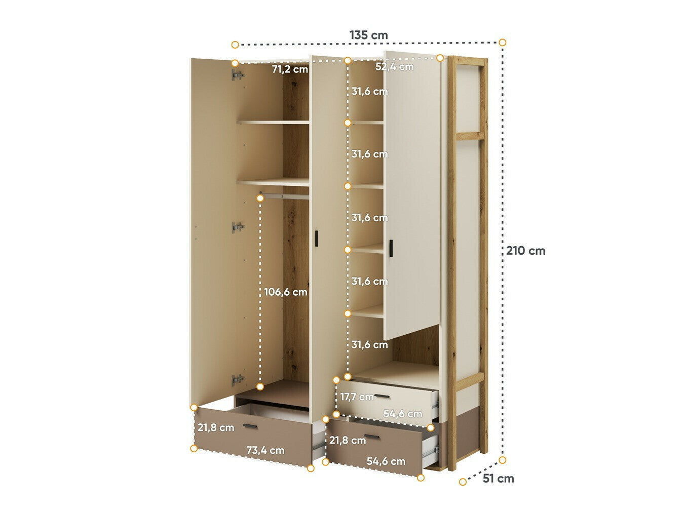 Garderobe Fresno AN100