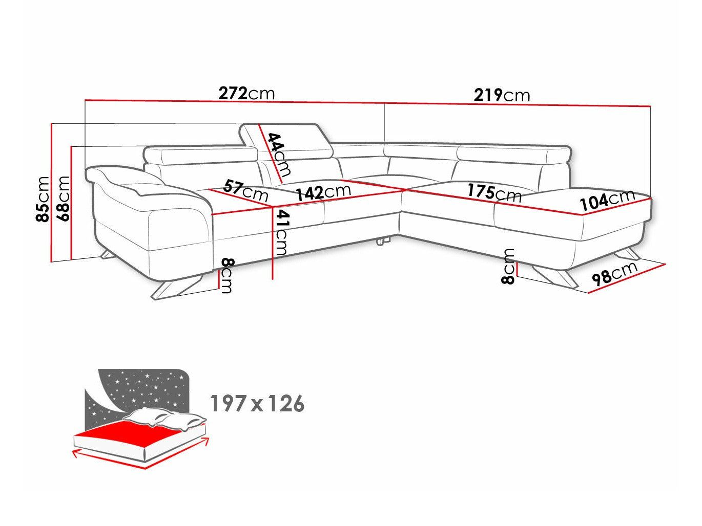 Hjørnesofa Lincoln 102