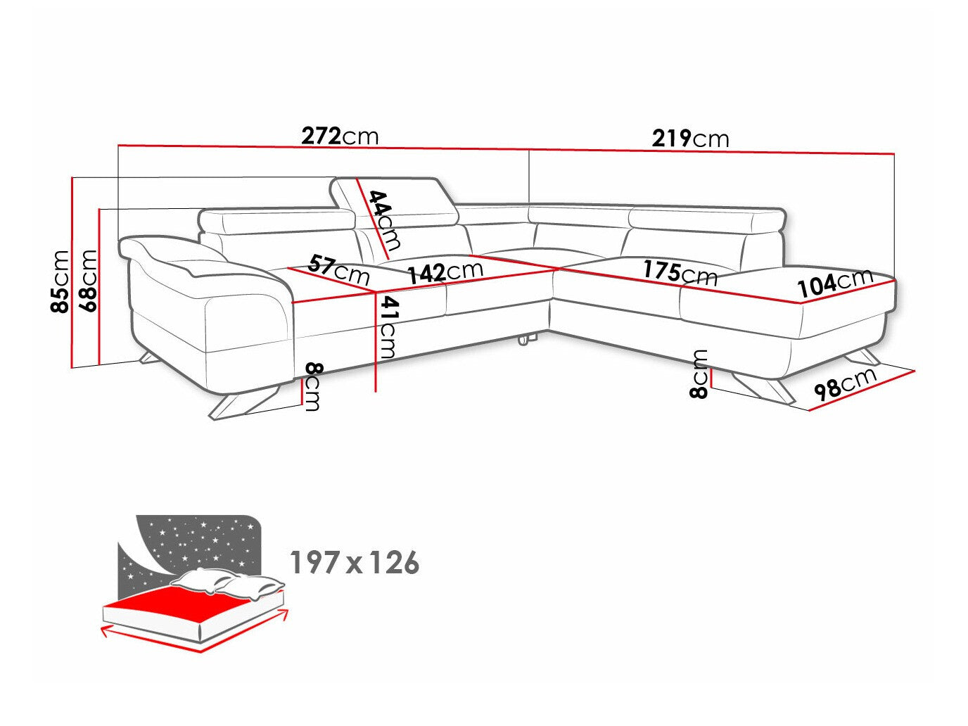 Hjørnesofa Lincoln 102
