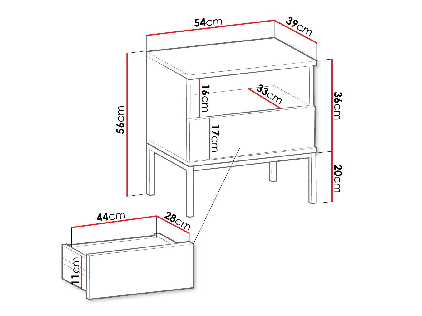 Sengebord Soferi 101