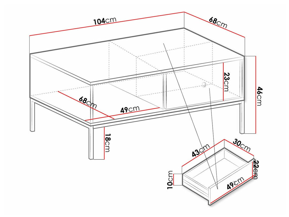Sofabord Romveri 105