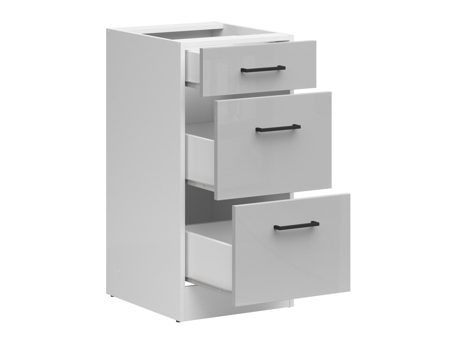 Modulskab med skuffer Line Grey 102