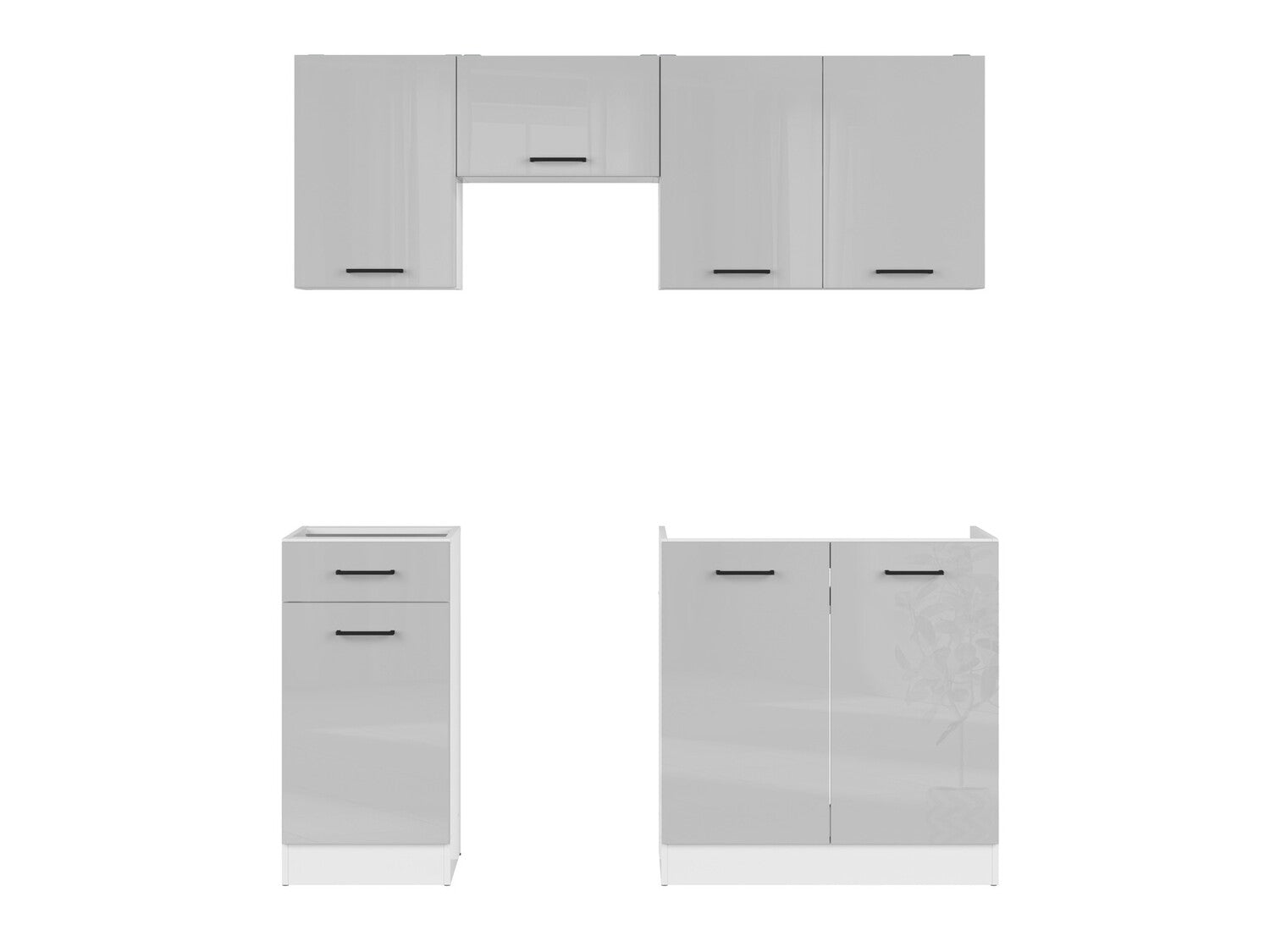 Modulopbygget køkkensæt Line Grey 117