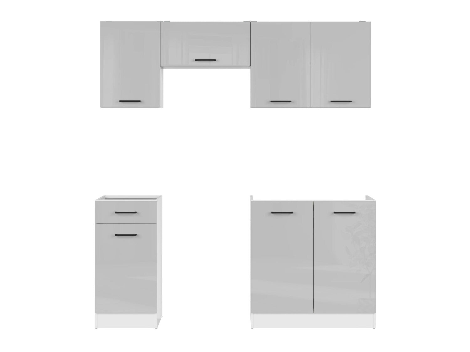 Modulopbygget køkkensæt Line Grey 118