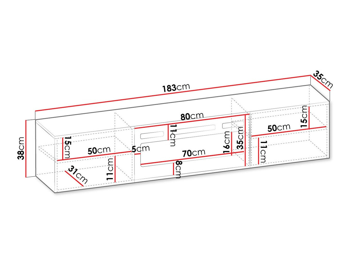 TV-bord Charlotte 192