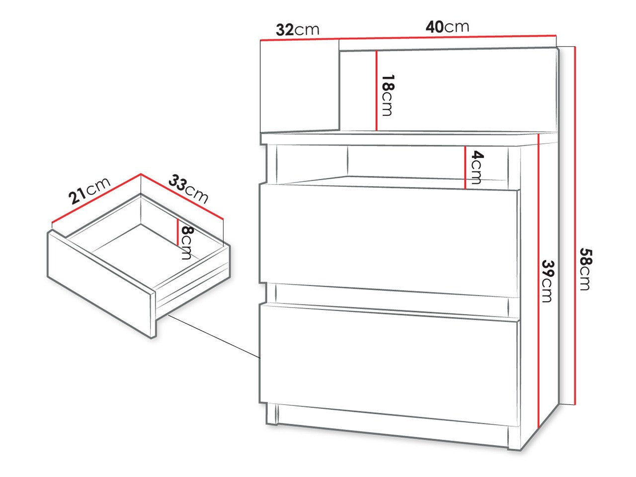Sengebord Comfivo 157