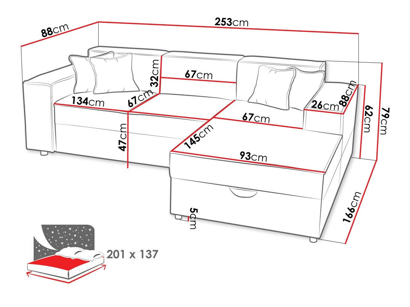 Hjørnesofa Clovis 116