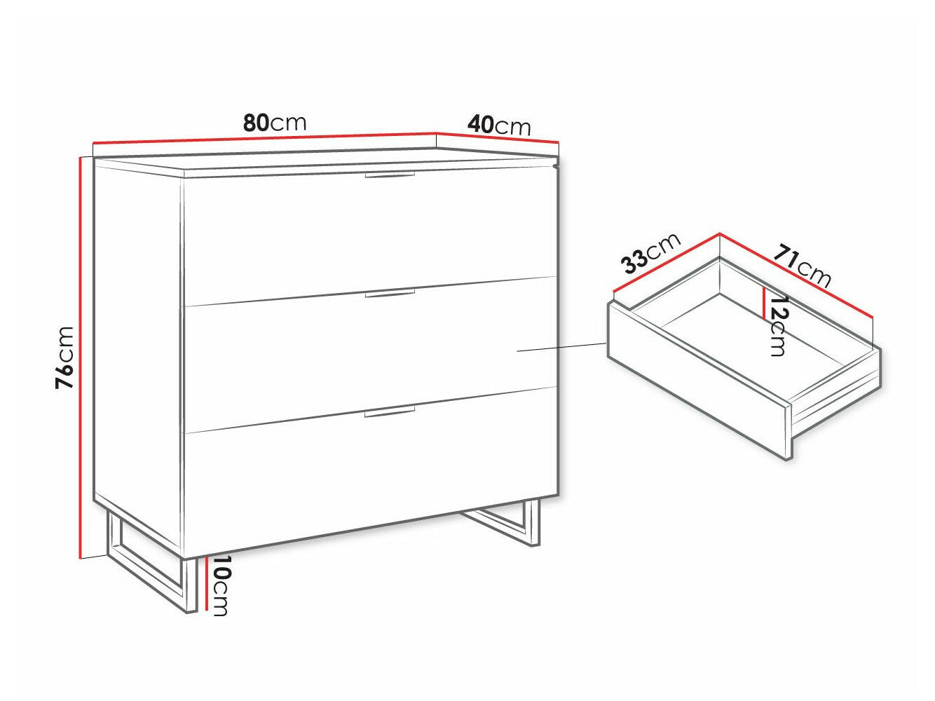 Chest of drawers Sarasota A101