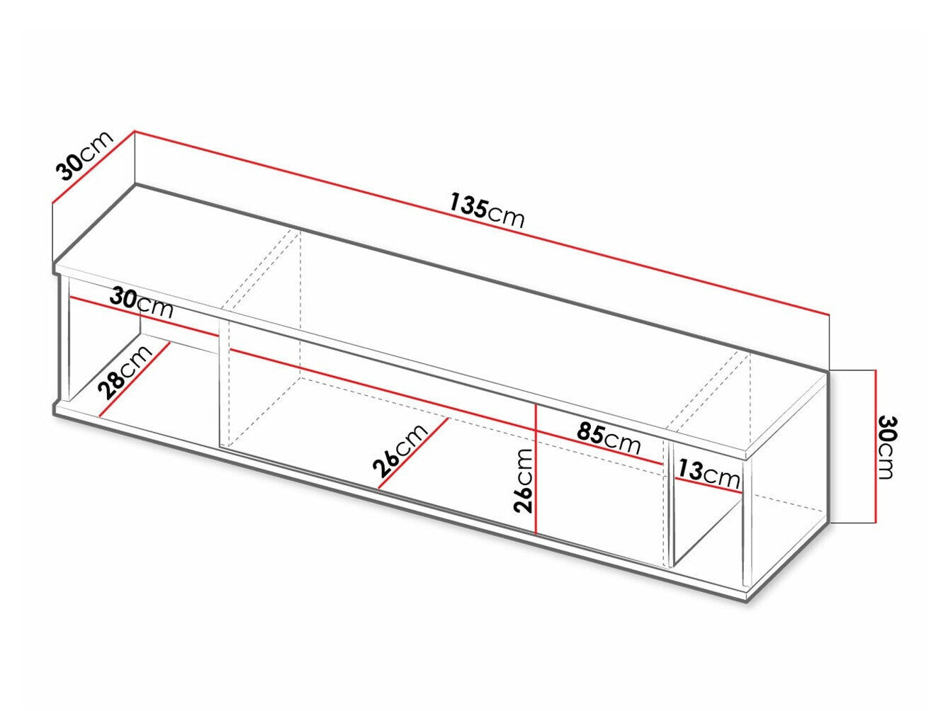 Wall shelf Providence L105