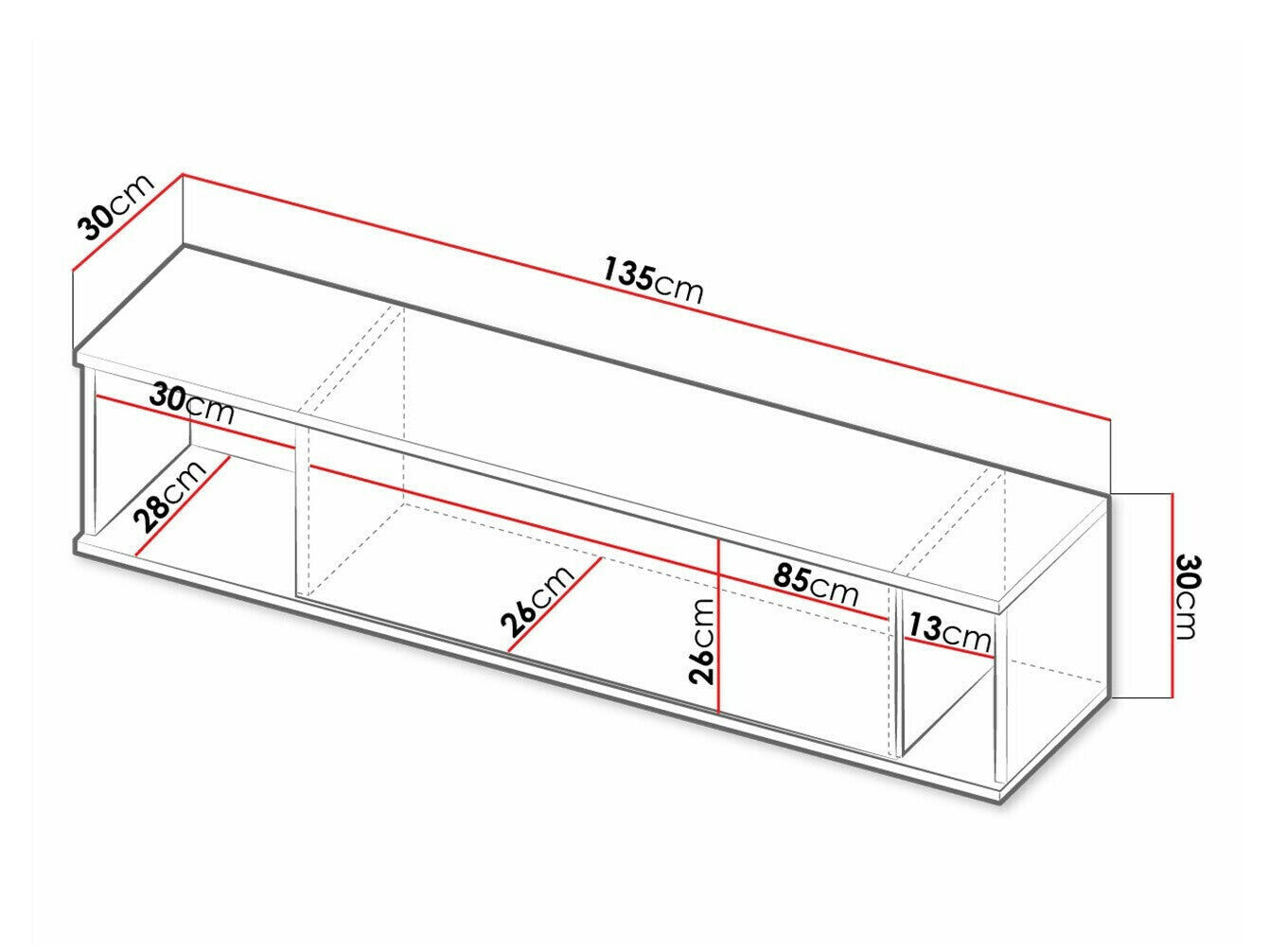 Wall shelf Providence L105