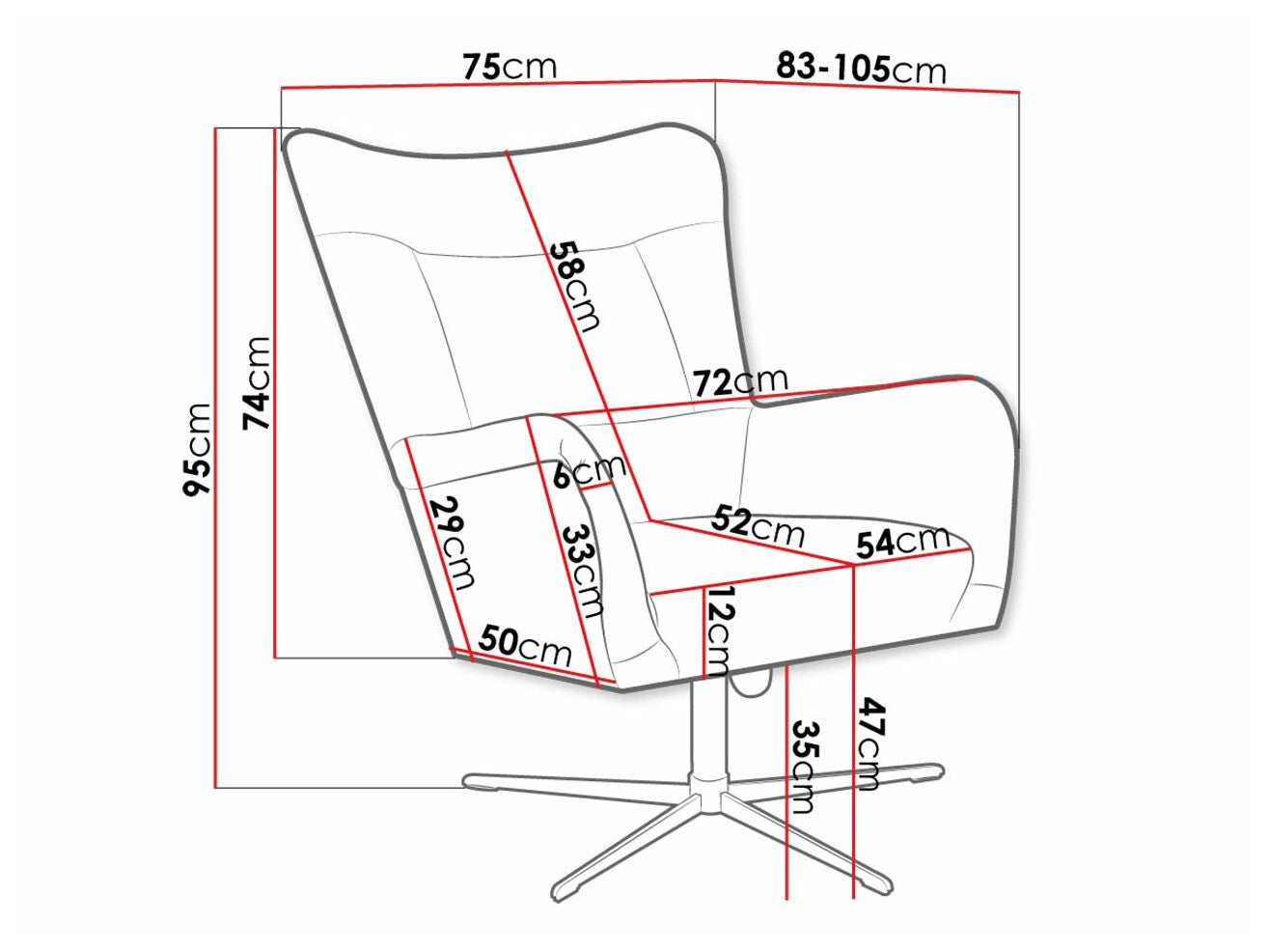 Lænestol Marana 100