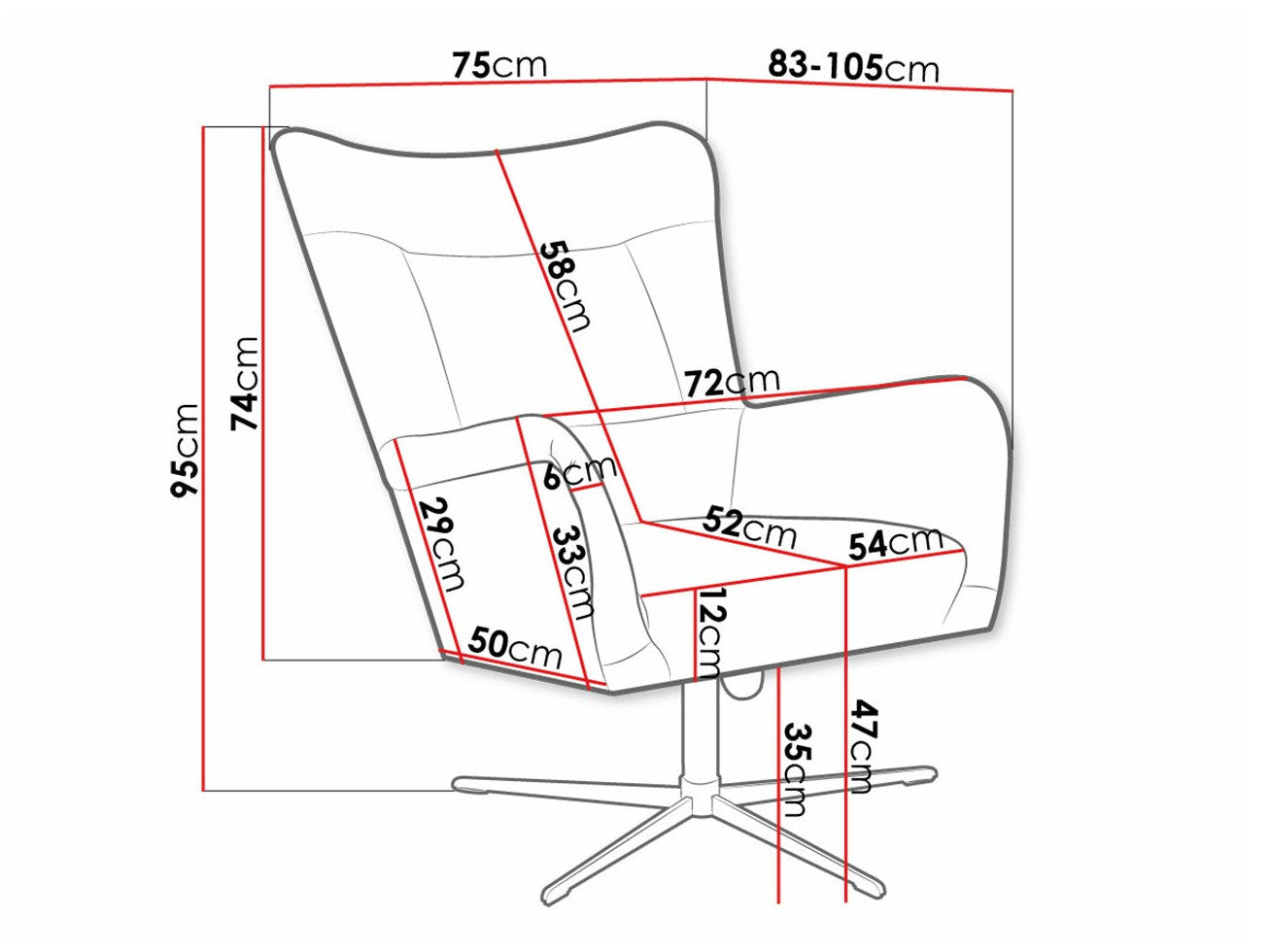 Lænestol Marana 100