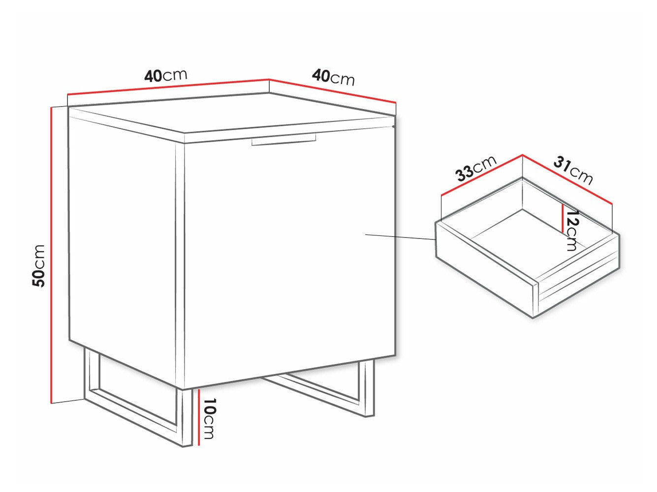 Sengebord Sarasota M108
