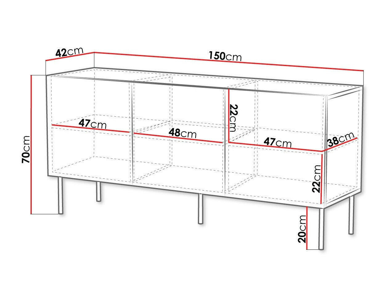 Skænk Charlotte L100