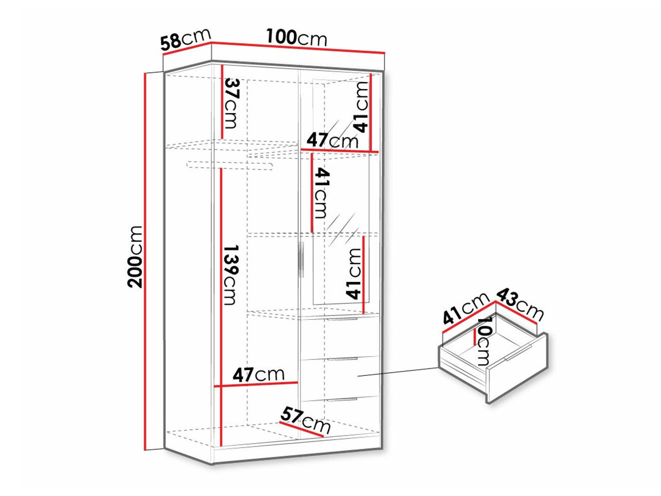 Wardrobe Honolulu B103