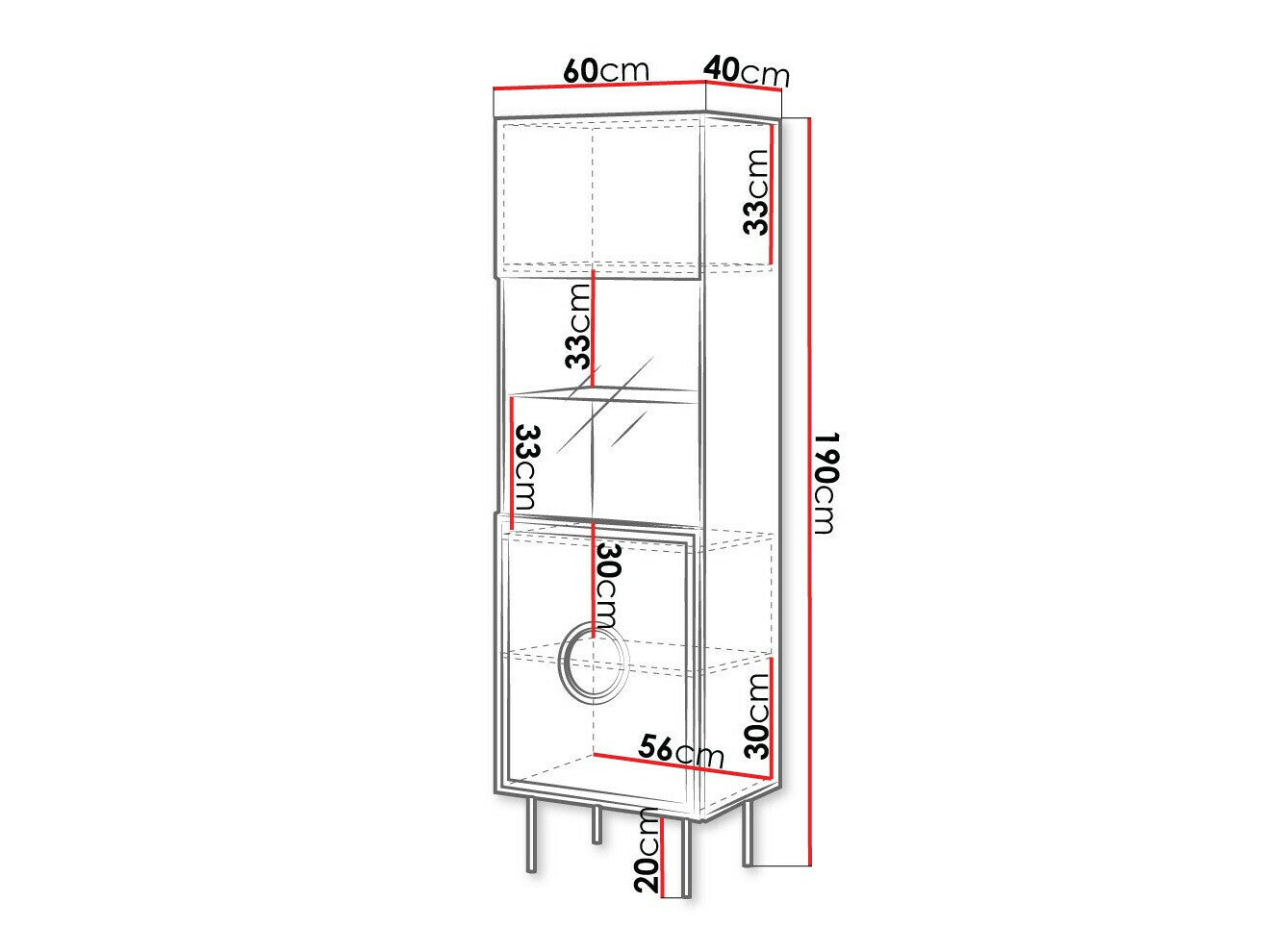 Display cabinet Charlotte N117