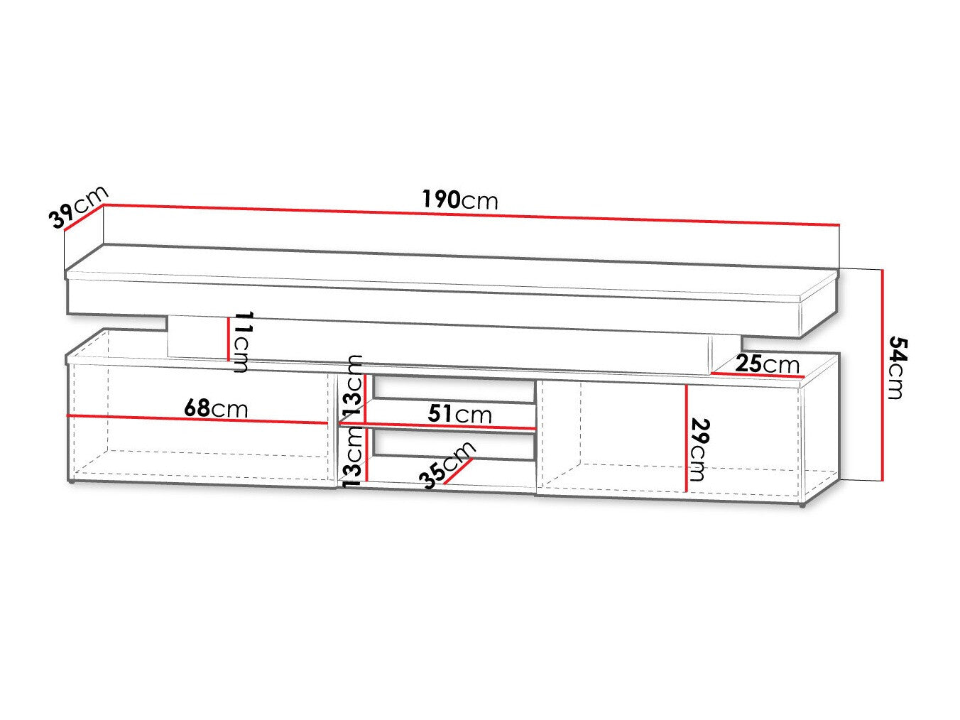 TV stand Merced N103