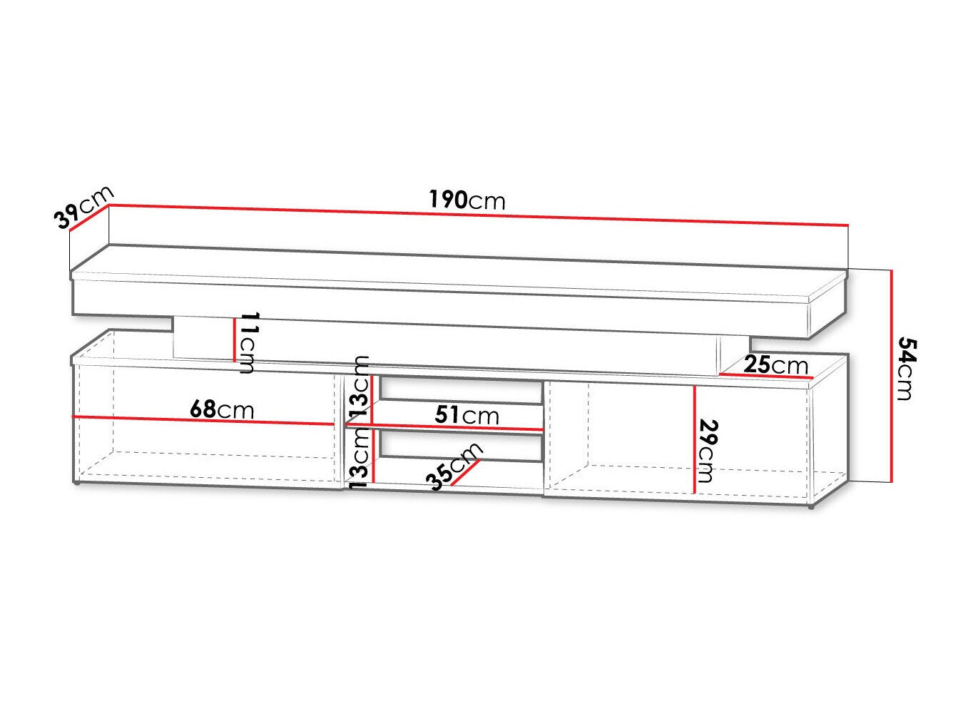 TV stand Merced N103