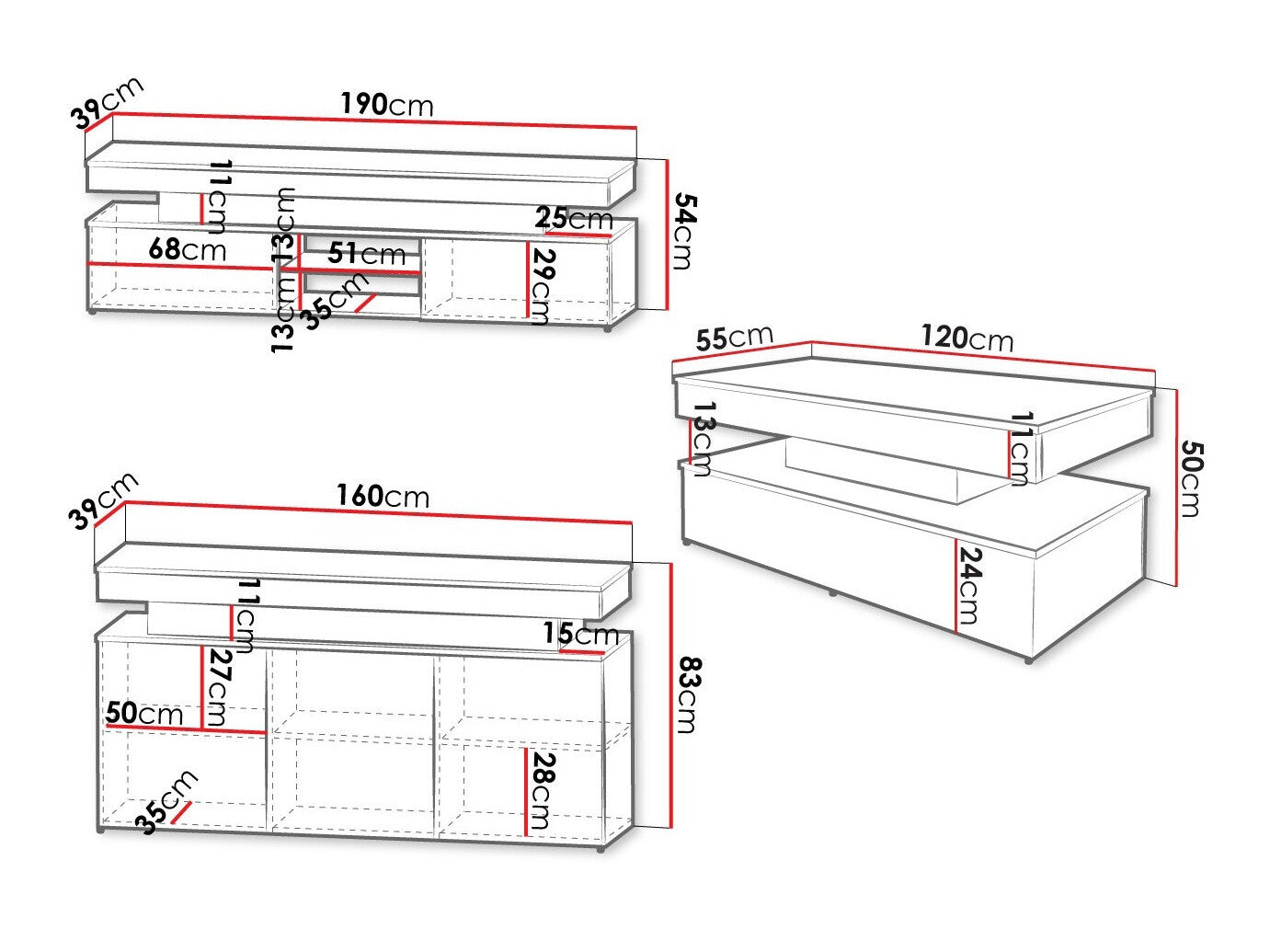 Living room set Merced N105