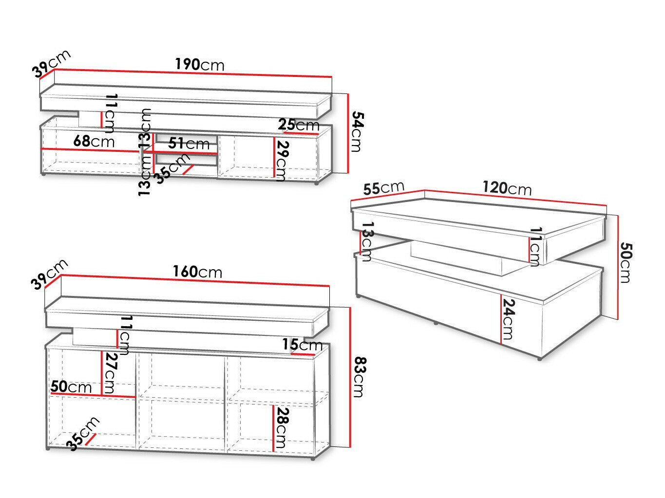 Living room set Merced N105