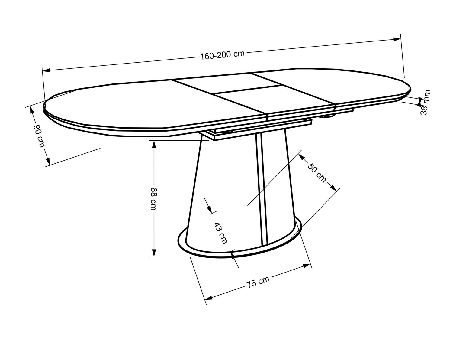 Spisestue-sæt Houston 1577