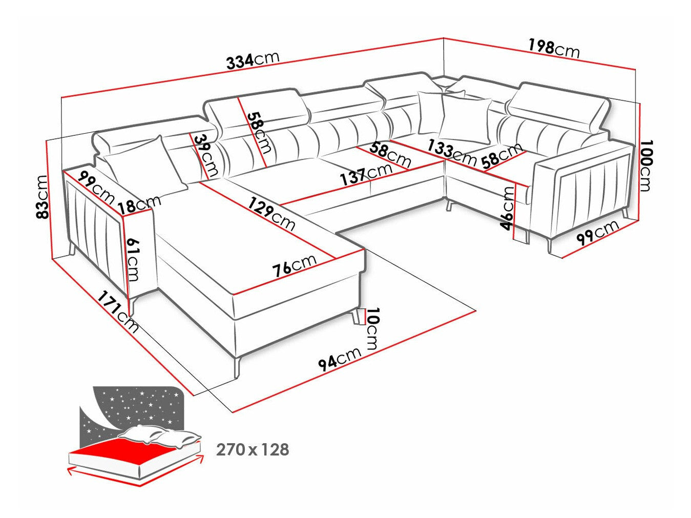 Hjørnesofa Sarasota 153