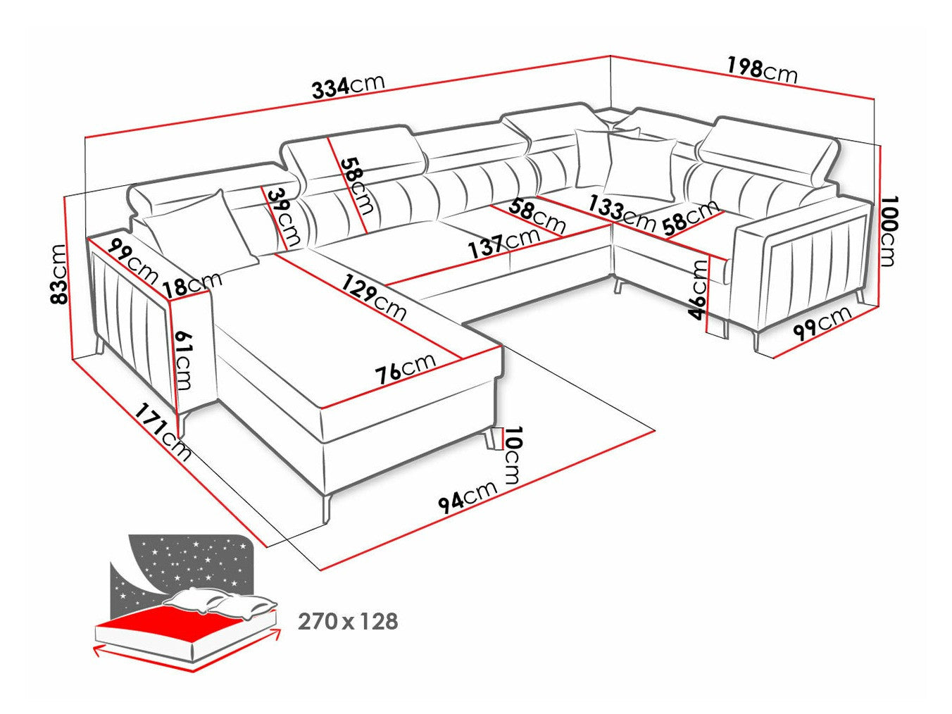 Hjørnesofa Sarasota 153
