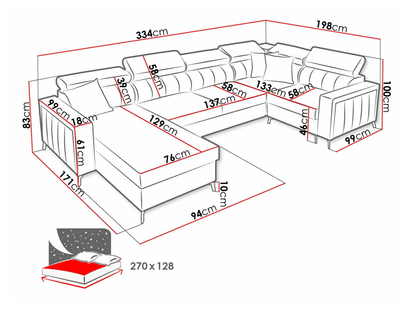 Hjørnesofa Sarasota 153