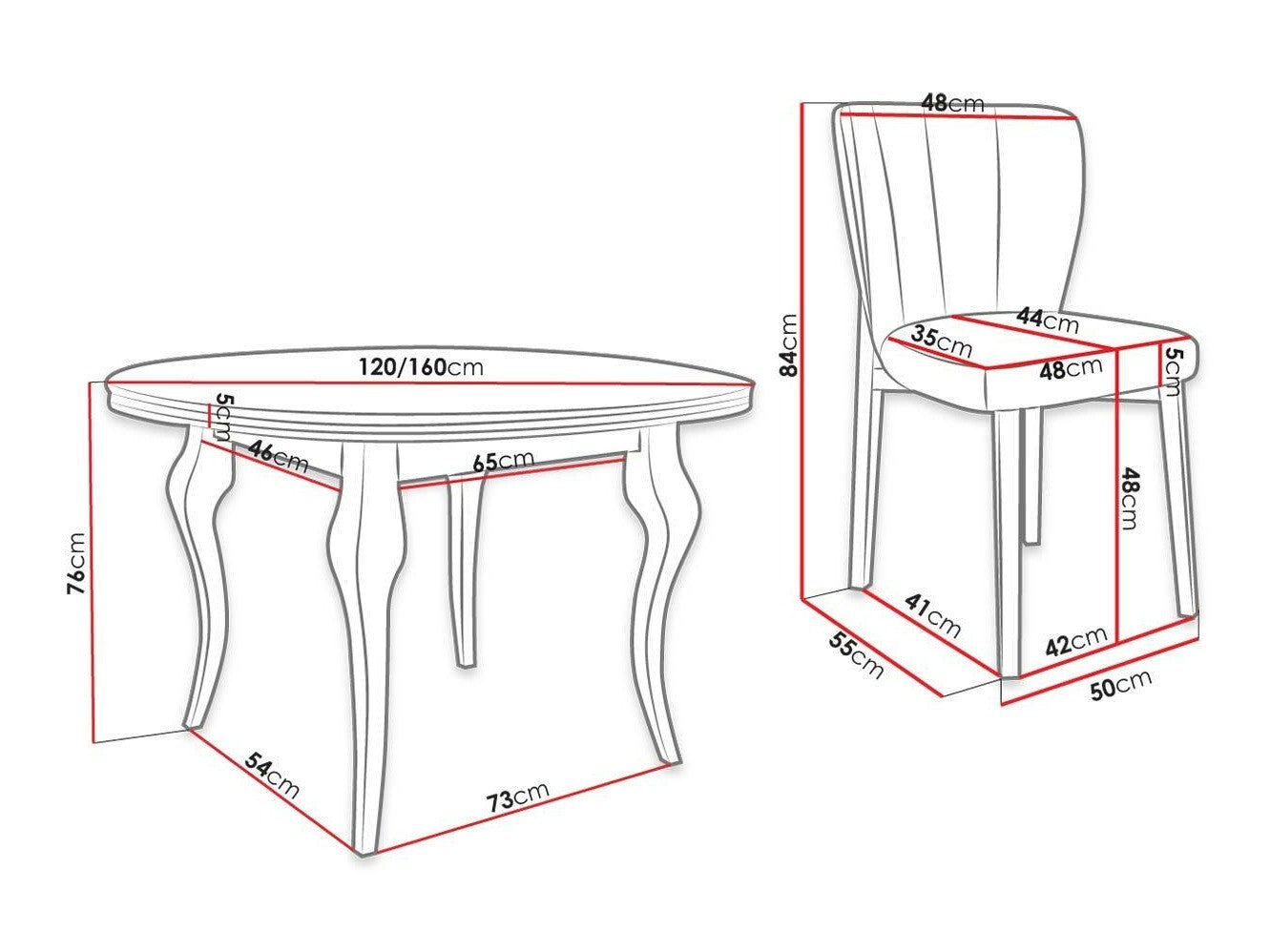 Spisestue-sæt Racine 141