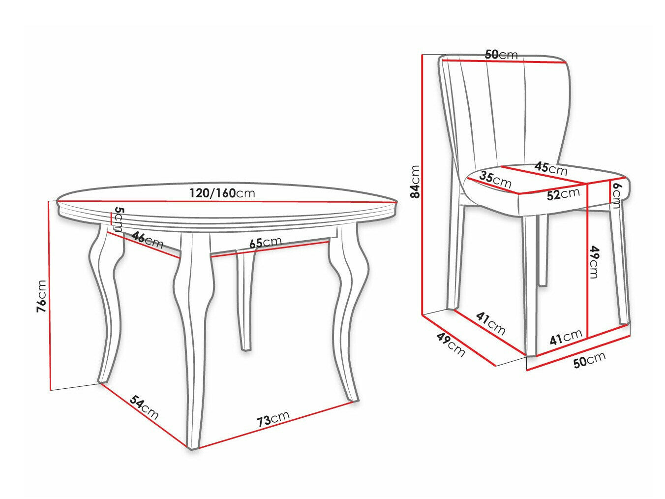 Spisestue-sæt Racine 141