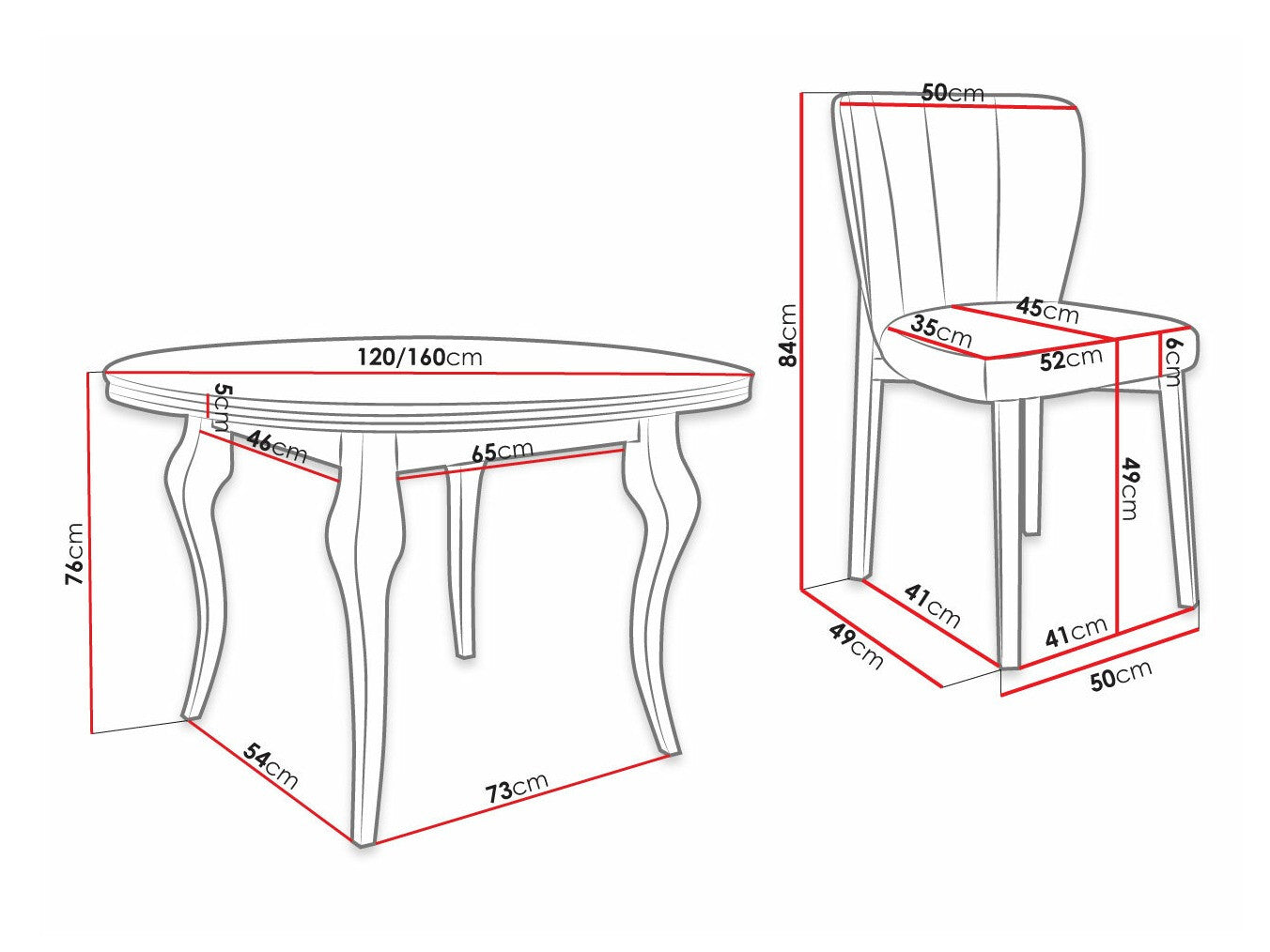 Spisestue-sæt Racine 140