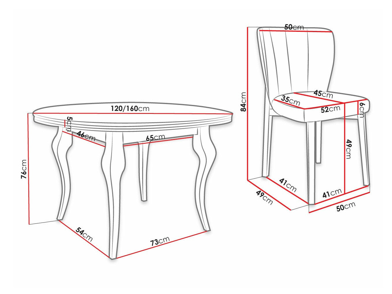 Spisestue-sæt Racine 140