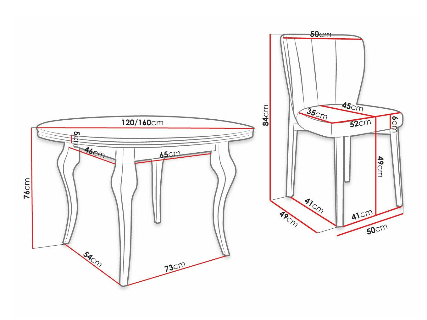 Spisestue-sæt Racine 140