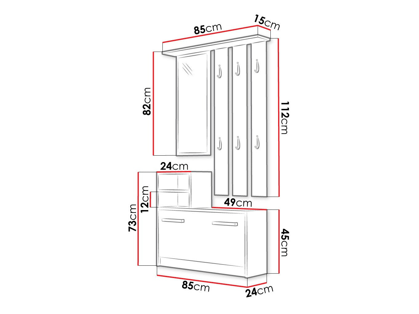 Entrésæt Mandeville 100