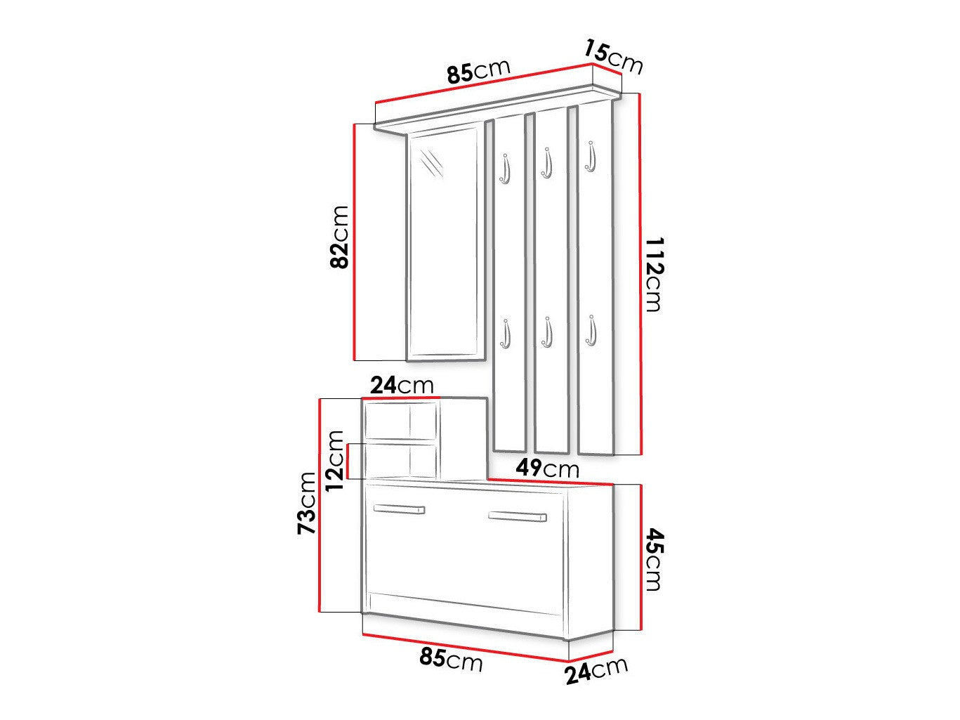 Entrésæt Mandeville 100