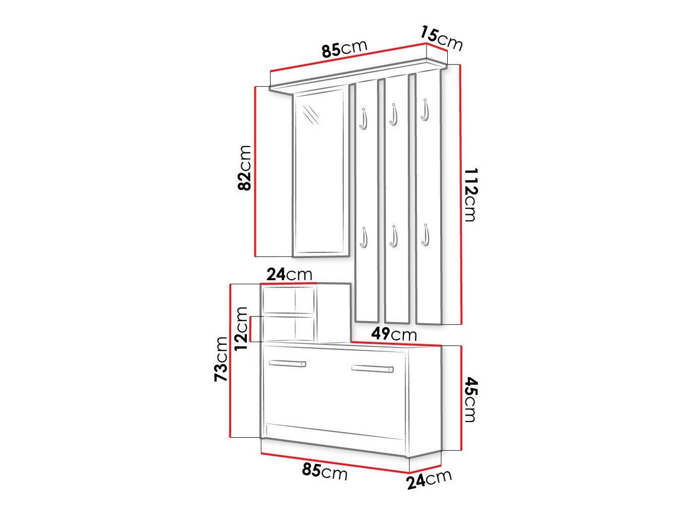 Entrésæt Mandeville 100