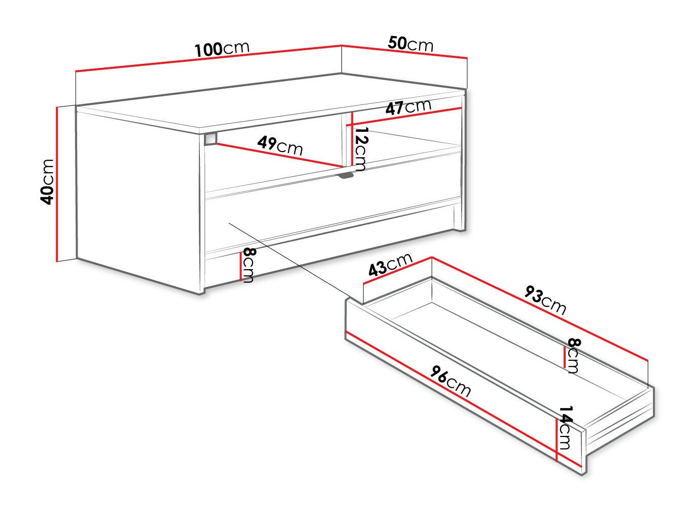 Sofabord Comfivo Larmire 105