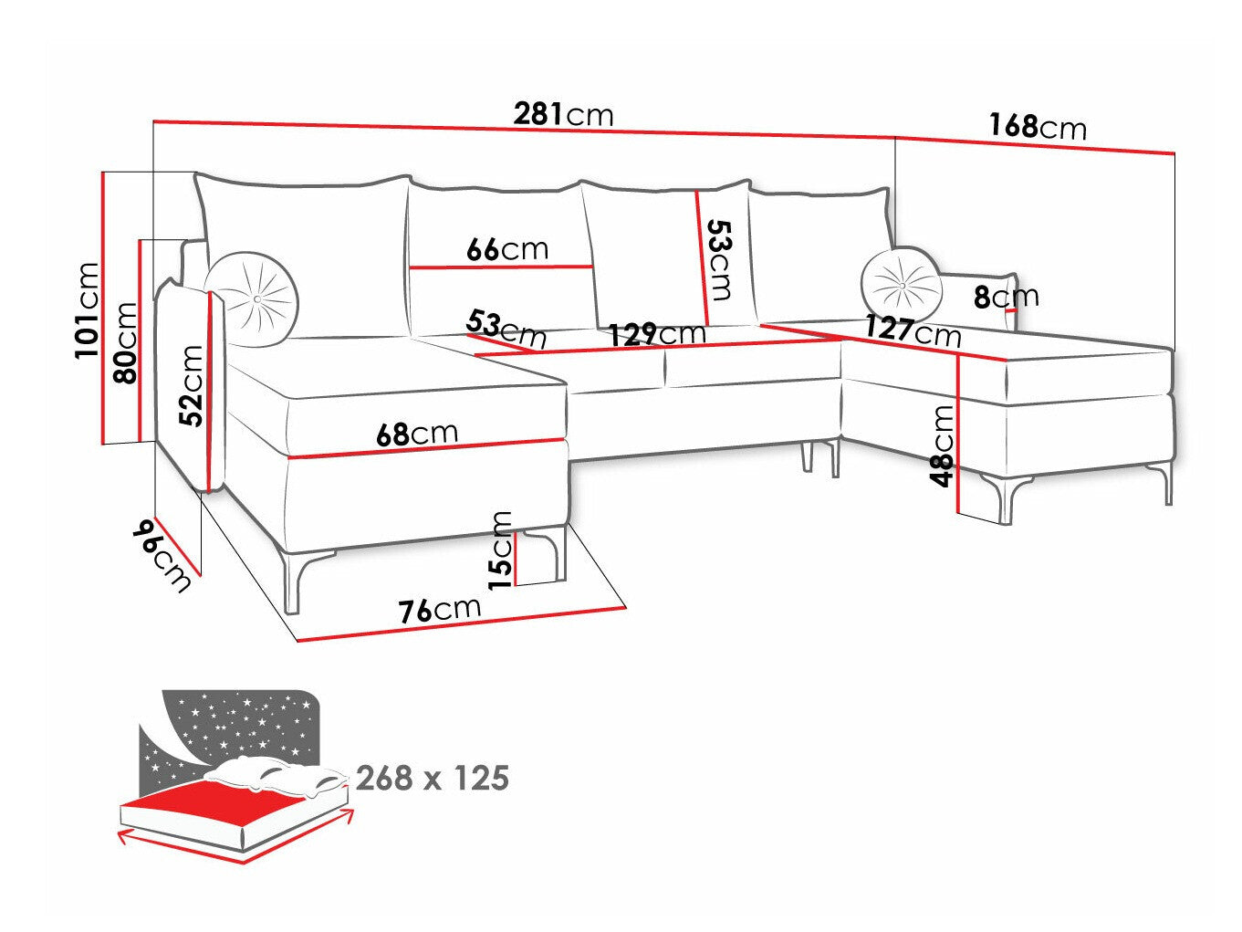 Hjørnesofa Clovis 111