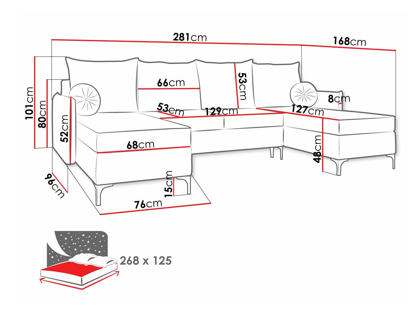 Hjørnesofa Clovis 111