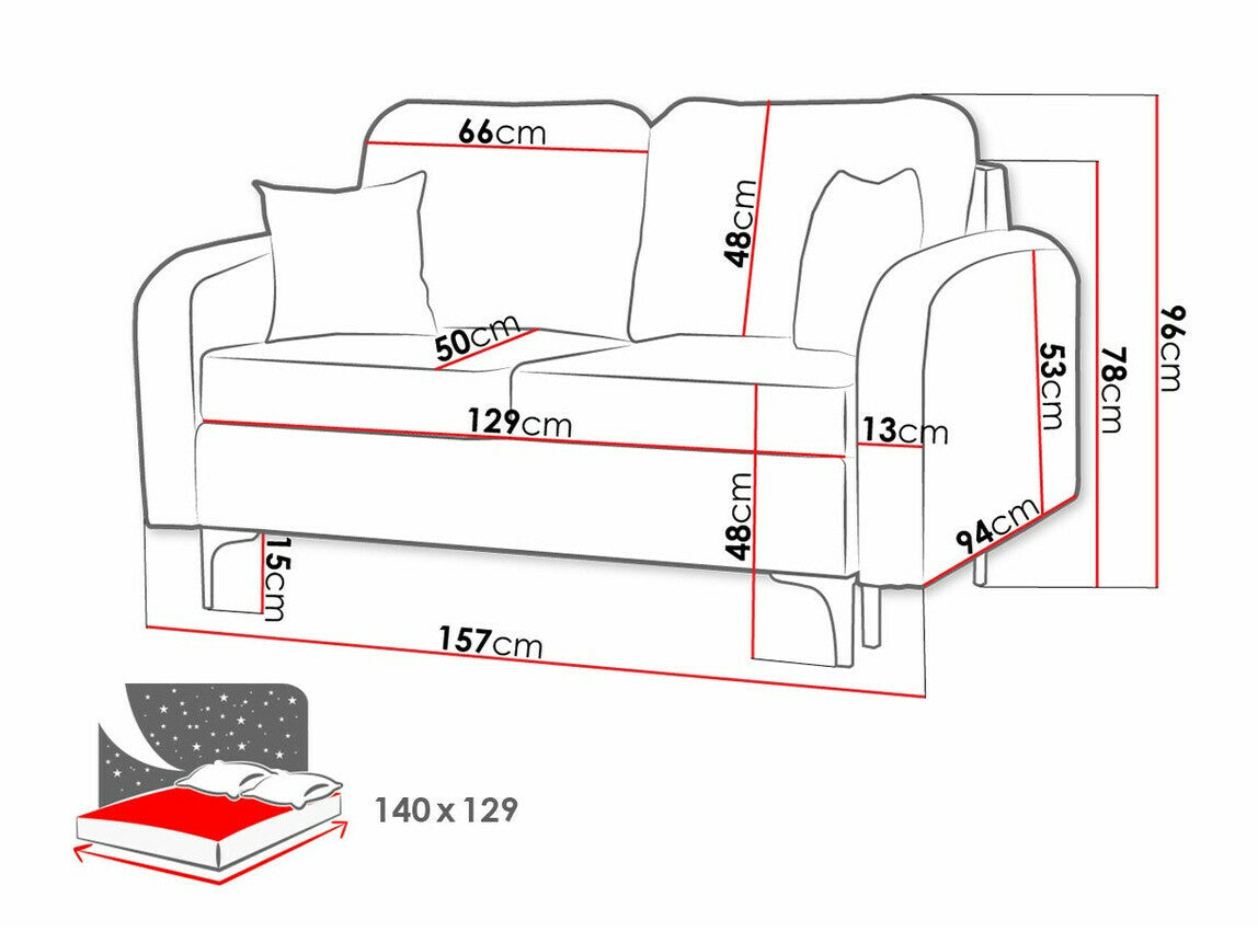 Sofa bed Clovis A101
