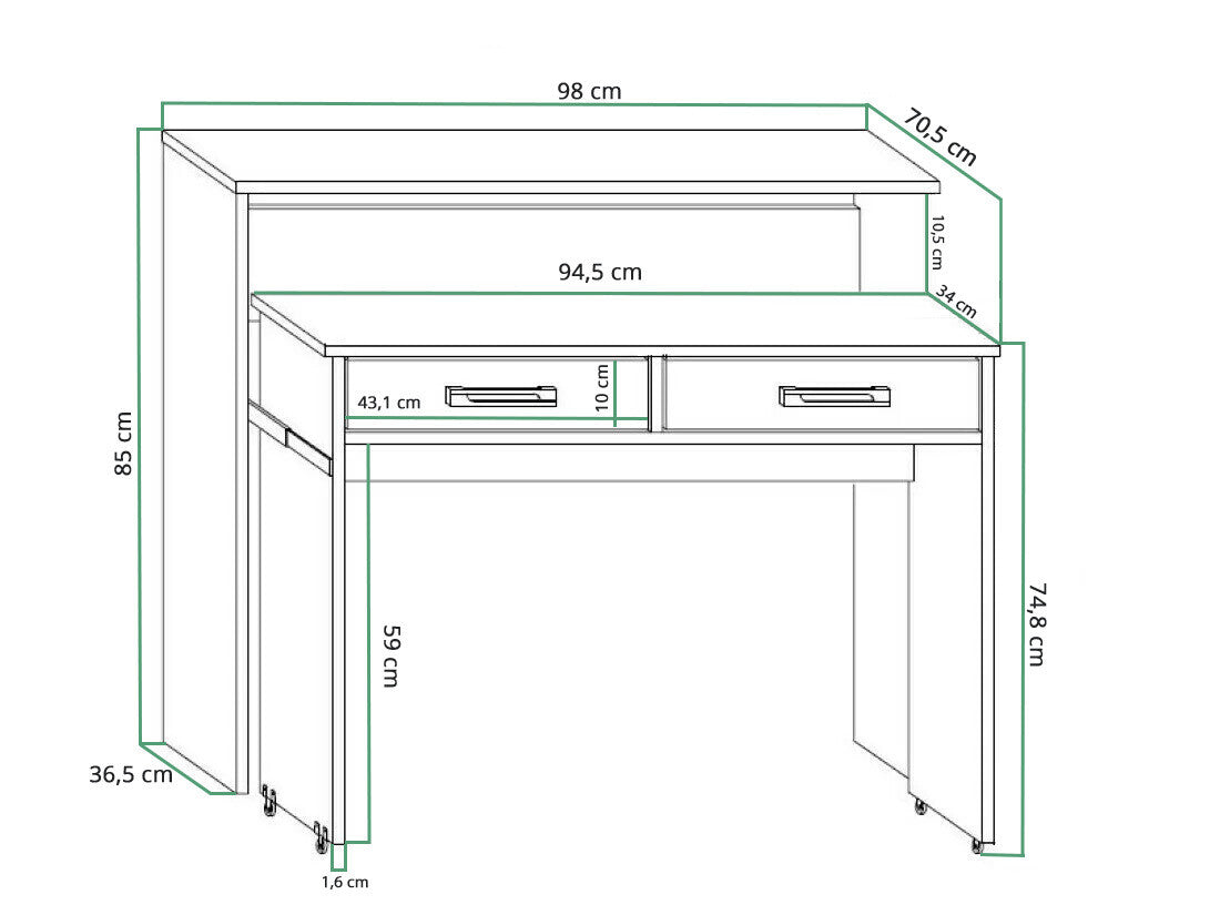 Skrivebord Gilroy 103