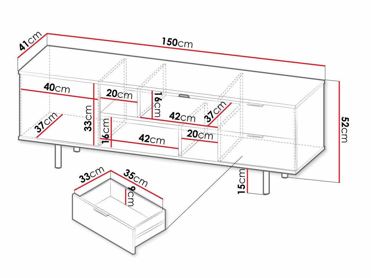 TV stand Providence U105