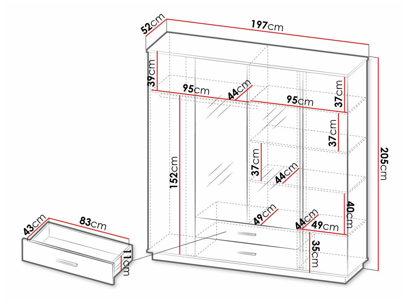 Garderobe Ogden J121